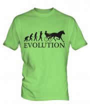 Horse And Cart Racing Evolution Mens T-Shirt