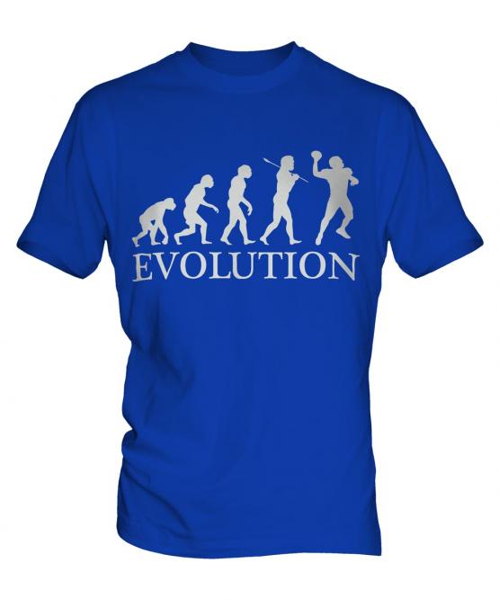 American Football Quarterback Evolution Mens T-Shirt