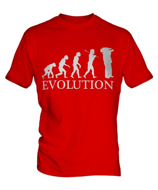 Cameraman Evolution Mens T-Shirt
