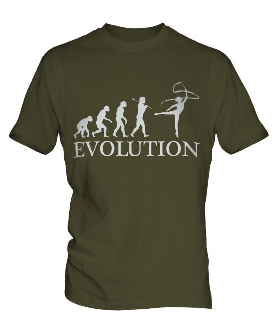 Rhythmic Gymnastics Ribbon Evolution Mens T-Shirt