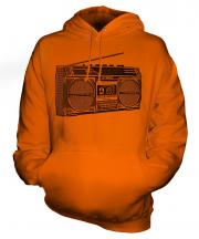 Retro Boombox Unisex Adult Hoodie