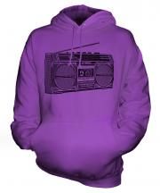 Retro Boombox Unisex Adult Hoodie