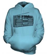 Retro Boombox Unisex Adult Hoodie