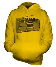 Retro Boombox Unisex Adult Hoodie