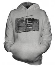 Retro Boombox Unisex Adult Hoodie
