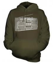 Retro Boombox Unisex Adult Hoodie