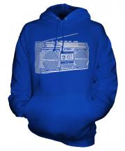 Retro Boombox Unisex Adult Hoodie
