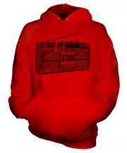Retro Boombox Unisex Adult Hoodie