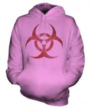 Radioactive Distressed Print Unisex Adult Hoodie