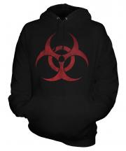 Radioactive Distressed Print Unisex Adult Hoodie