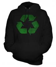 Recycle Distressed Print Unisex Adult Hoodie