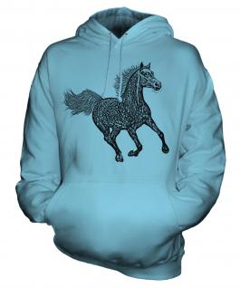 Galloping Horse Sketch Unisex Adult Hoodie