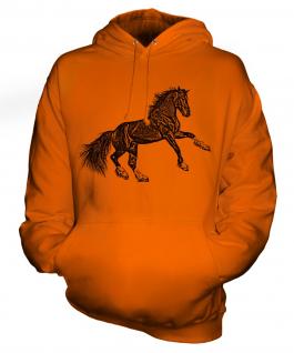 Rearing Horse Sketch Unisex Adult Hoodie