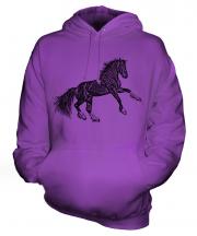 Rearing Horse Sketch Unisex Adult Hoodie