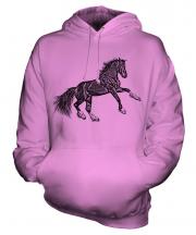 Rearing Horse Sketch Unisex Adult Hoodie