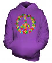 Flower Power Unisex Adult Hoodie