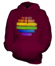 Gay Pride Watercolour Unisex Adult Hoodie