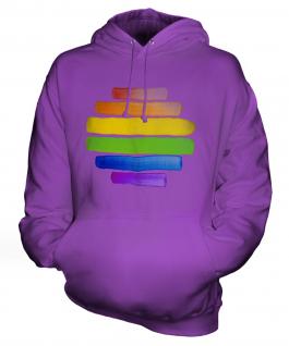 Gay Pride Watercolour Unisex Adult Hoodie