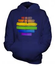 Gay Pride Watercolour Unisex Adult Hoodie