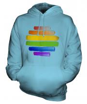 Gay Pride Watercolour Unisex Adult Hoodie