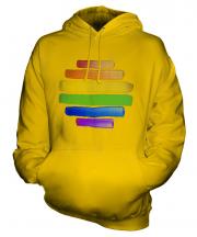 Gay Pride Watercolour Unisex Adult Hoodie