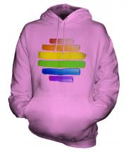 Gay Pride Watercolour Unisex Adult Hoodie