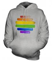 Gay Pride Watercolour Unisex Adult Hoodie