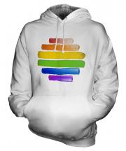 Gay Pride Watercolour Unisex Adult Hoodie