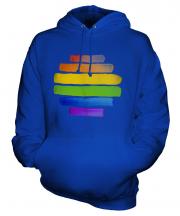 Gay Pride Watercolour Unisex Adult Hoodie