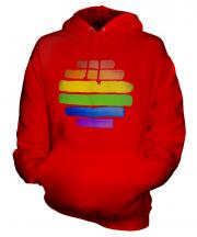 Gay Pride Watercolour Unisex Adult Hoodie
