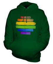 Gay Pride Watercolour Unisex Adult Hoodie