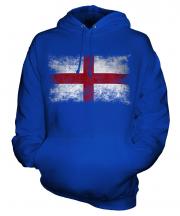 England St George Distressed Flag Unisex Adult Hoodie