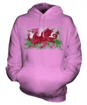 Wales Distressed Flag Unisex Adult Hoodie