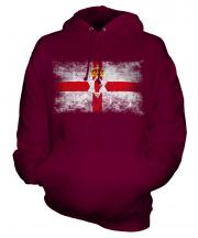 Northern Ireland Distressed Flag Unisex Adult Hoodie