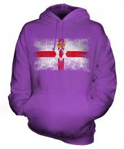 Northern Ireland Distressed Flag Unisex Adult Hoodie