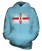 Northern Ireland Distressed Flag Unisex Adult Hoodie