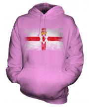 Northern Ireland Distressed Flag Unisex Adult Hoodie