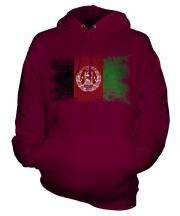 Afghanistan Distressed Flag Unisex Adult Hoodie