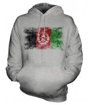 Afghanistan Distressed Flag Unisex Adult Hoodie