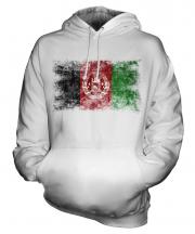 Afghanistan Distressed Flag Unisex Adult Hoodie