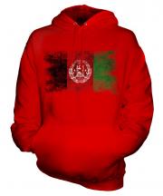 Afghanistan Distressed Flag Unisex Adult Hoodie