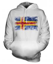 Aland Distressed Flag Unisex Adult Hoodie