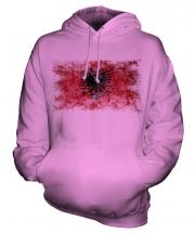 Albania Distressed Flag Unisex Adult Hoodie