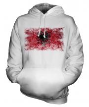 Albania Distressed Flag Unisex Adult Hoodie
