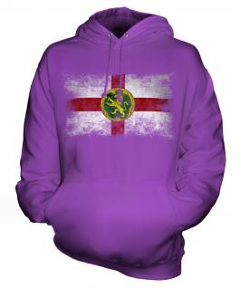 Alderney Distressed Flag Unisex Adult Hoodie