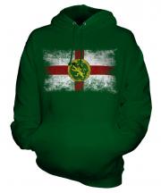 Alderney Distressed Flag Unisex Adult Hoodie