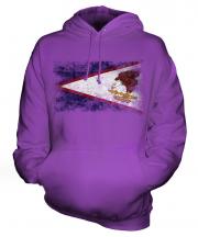 American Samoa Distressed Flag Unisex Adult Hoodie