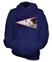 American Samoa Distressed Flag Unisex Adult Hoodie