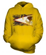 American Samoa Distressed Flag Unisex Adult Hoodie