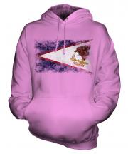American Samoa Distressed Flag Unisex Adult Hoodie